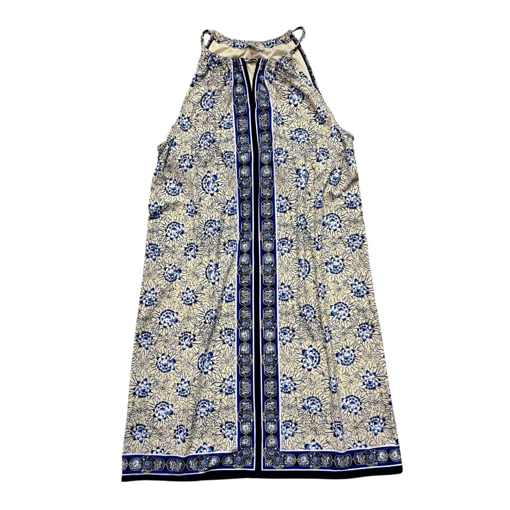 Yellow and Blue Floral Dress